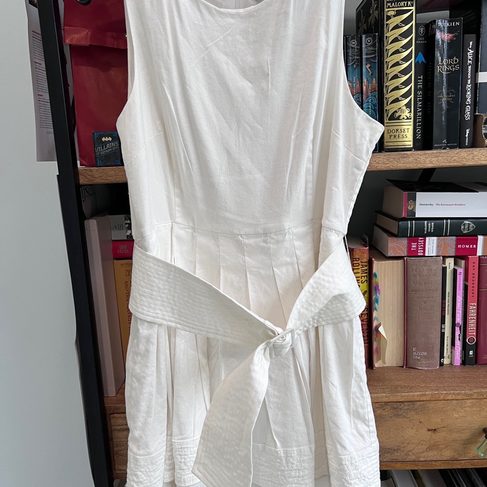 ANTONIO MELANI White Mini Dress with Bow